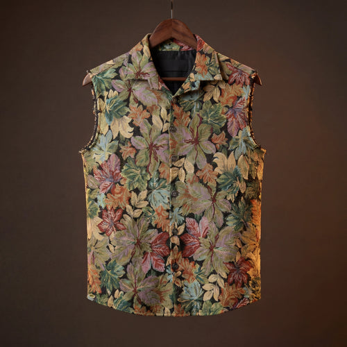 Whispering Leaves Jacquard Vest