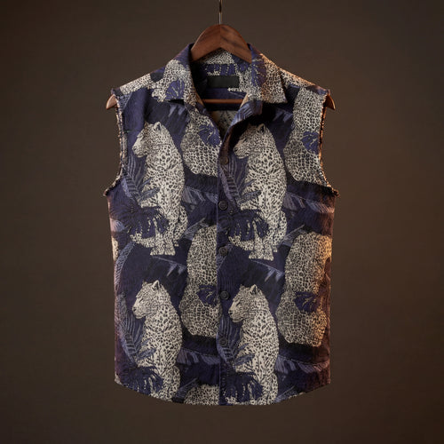 Leopard’s Lair Jacquard Vest