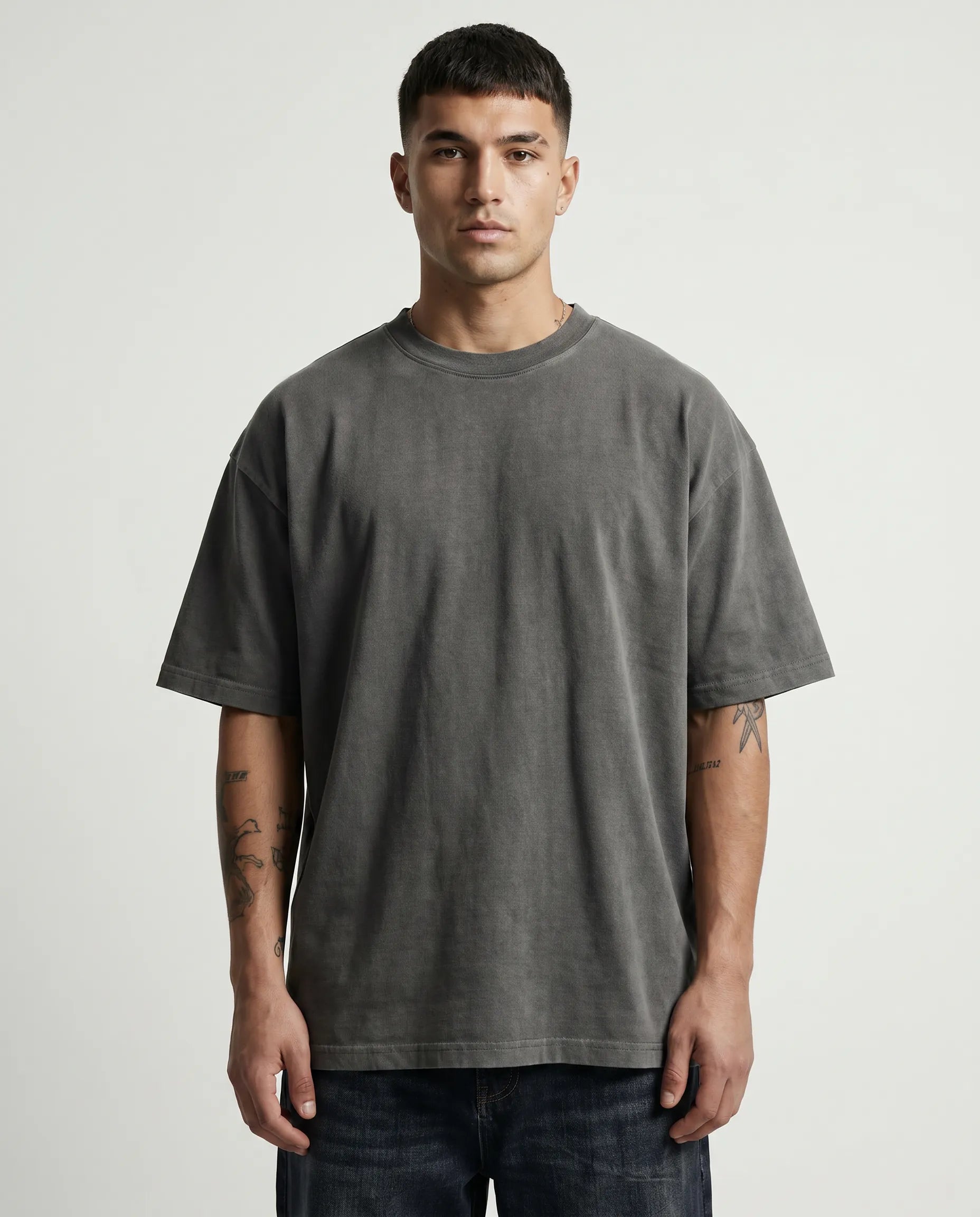 Oversized Heavyweight T-Shirt - Grey CLAZZEY