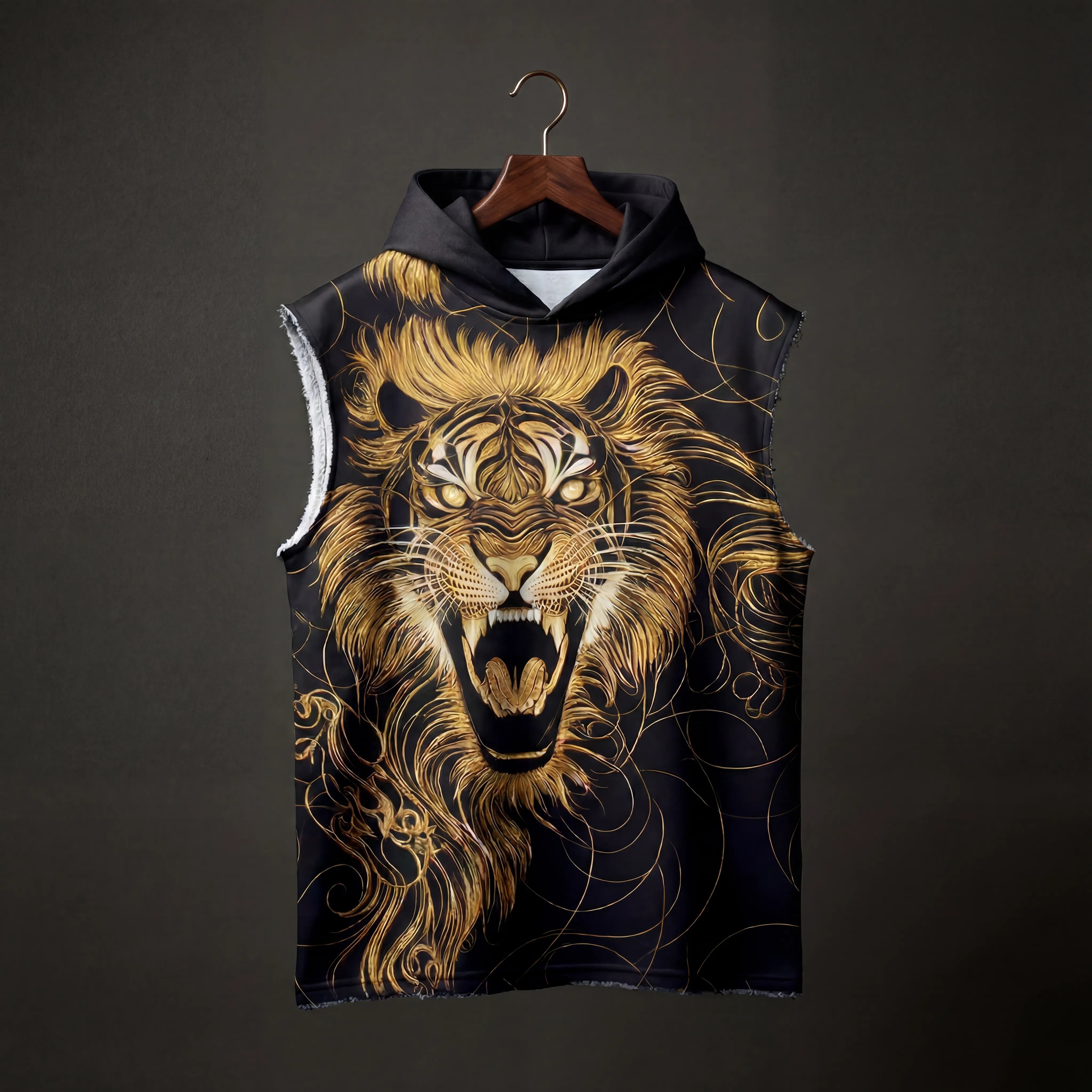 Lionstorm Sleeveless Oversized Hoodie