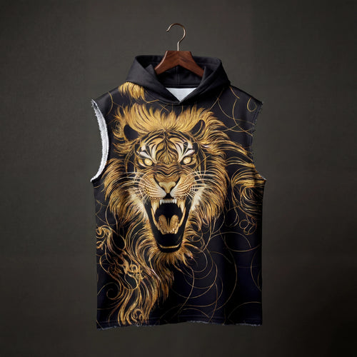 Lionstorm Sleeveless Oversized Hoodie