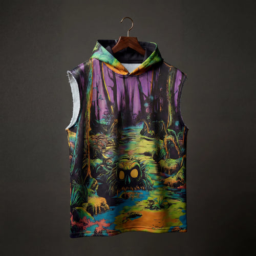 Swamp Stalker Sleeveless Oversized Hoodie