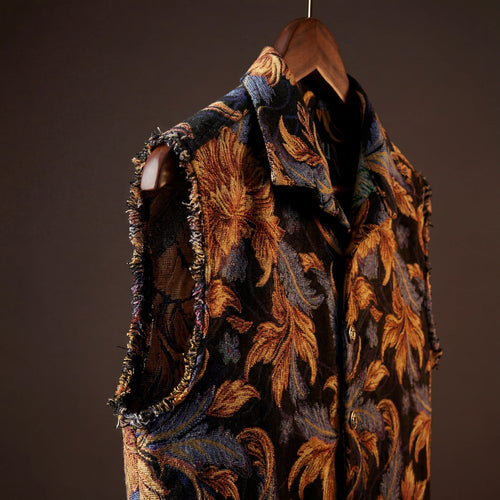 Baroque Bloom Jacquard Vest
