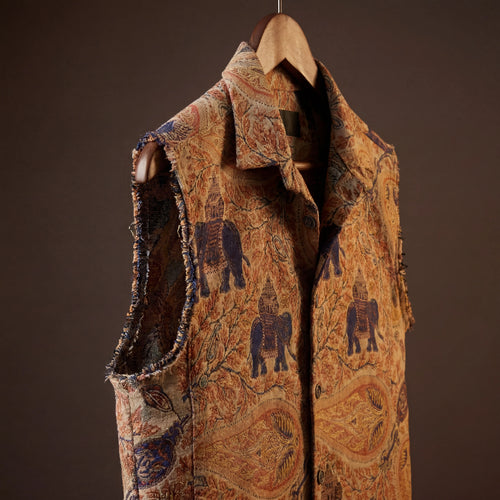 Elephant Memoir Jacquard Vest