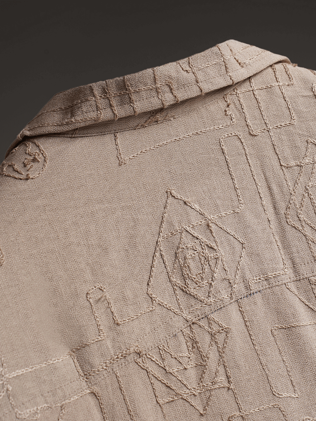 Beige Breeze Knitted Shirt