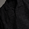 Black boxed Furr Knitted Shirt