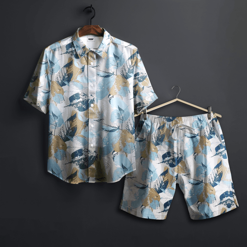 Breezy Bloom Shirts and Short Set - 100% cotton