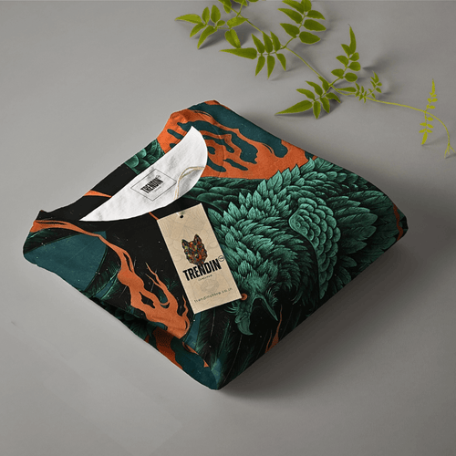 Burning Talon Printed Tee - Bold Streetwear T-Shirt