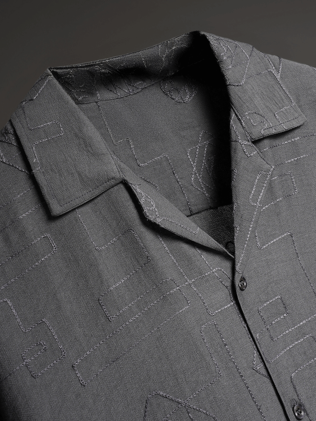 Charcoal Classic Knitted Shirt