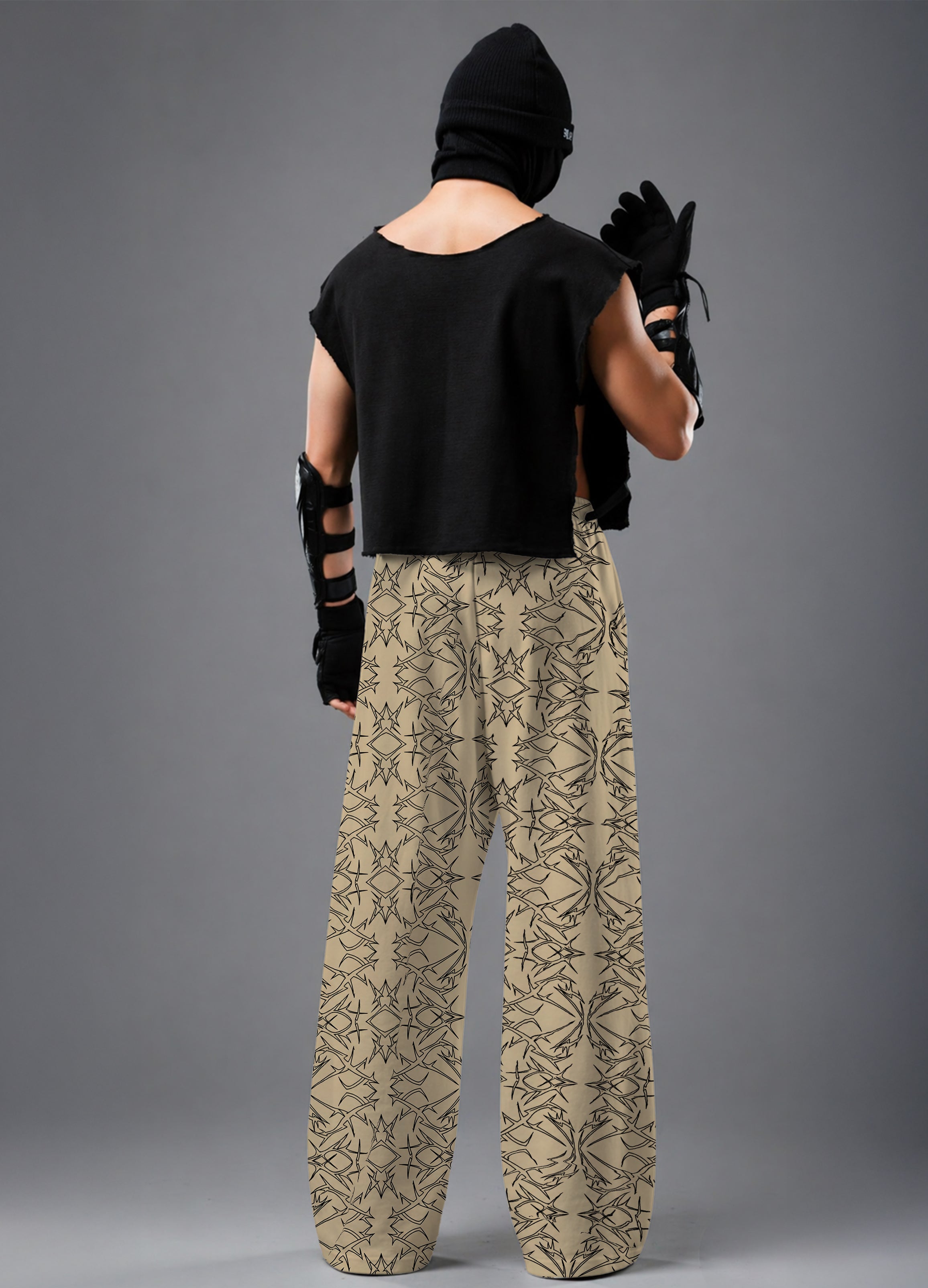 Abstract Web Baggy Pants