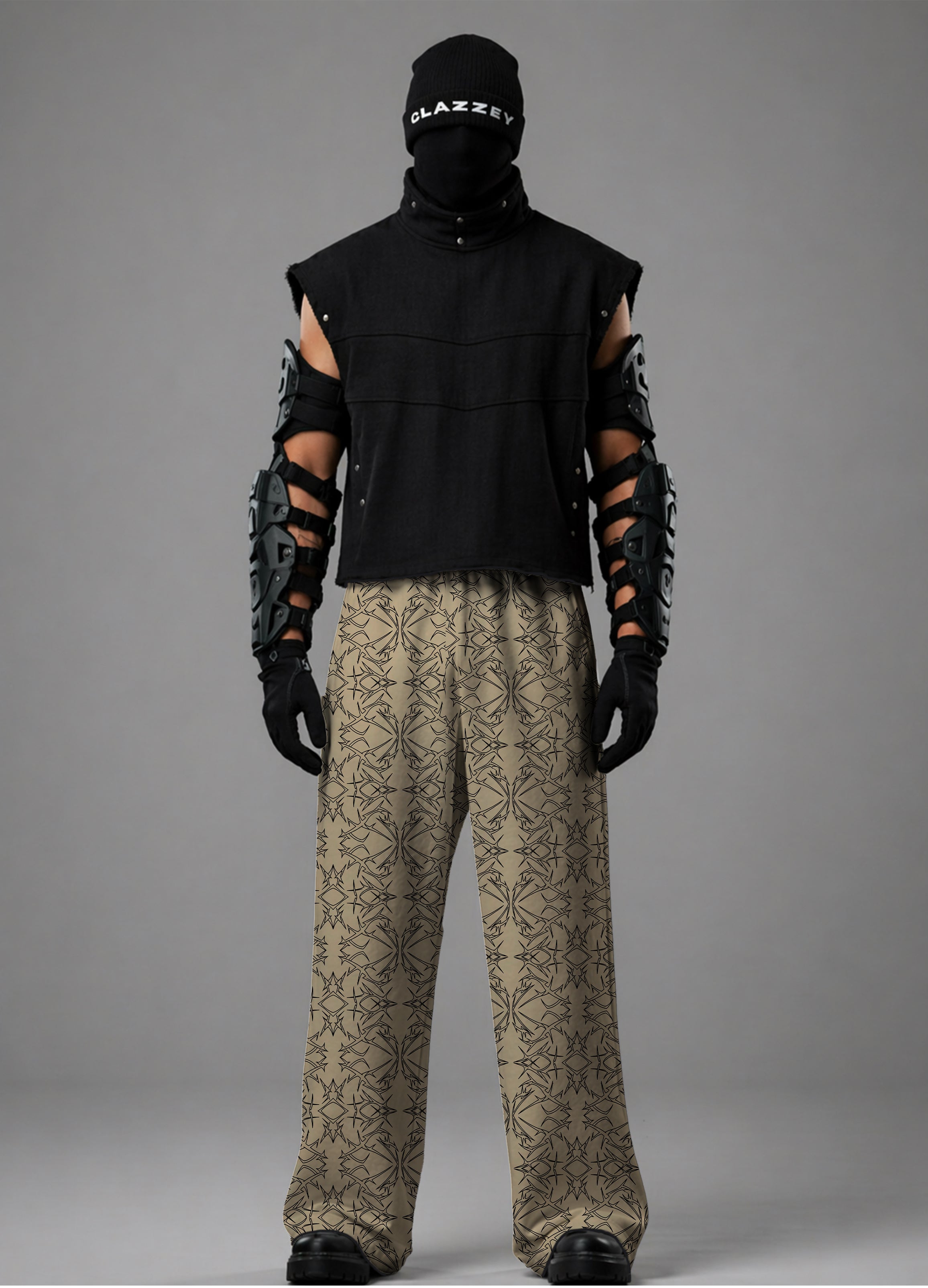 Abstract Web Baggy Pants