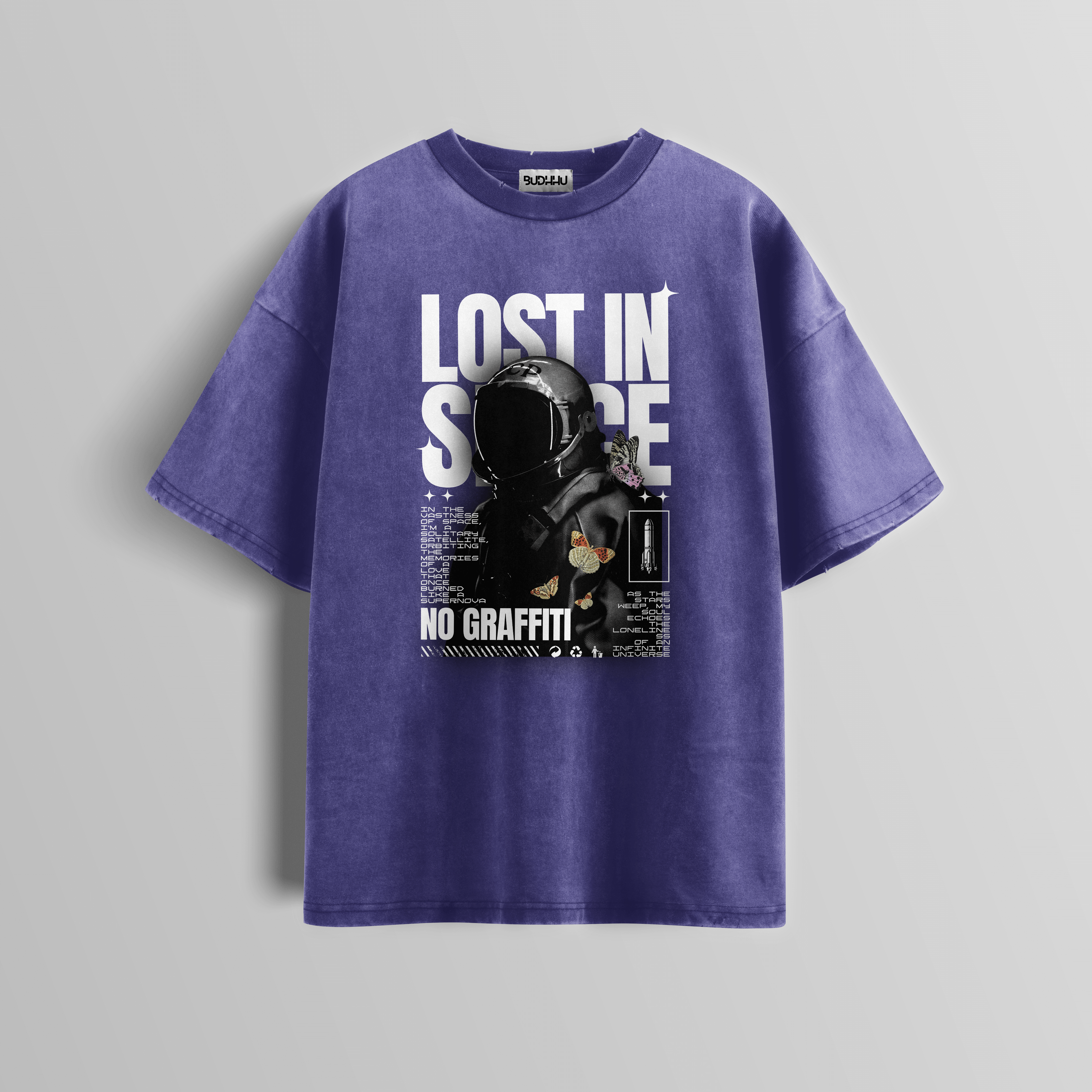 Cosmic Solitude Acid Wash Tee