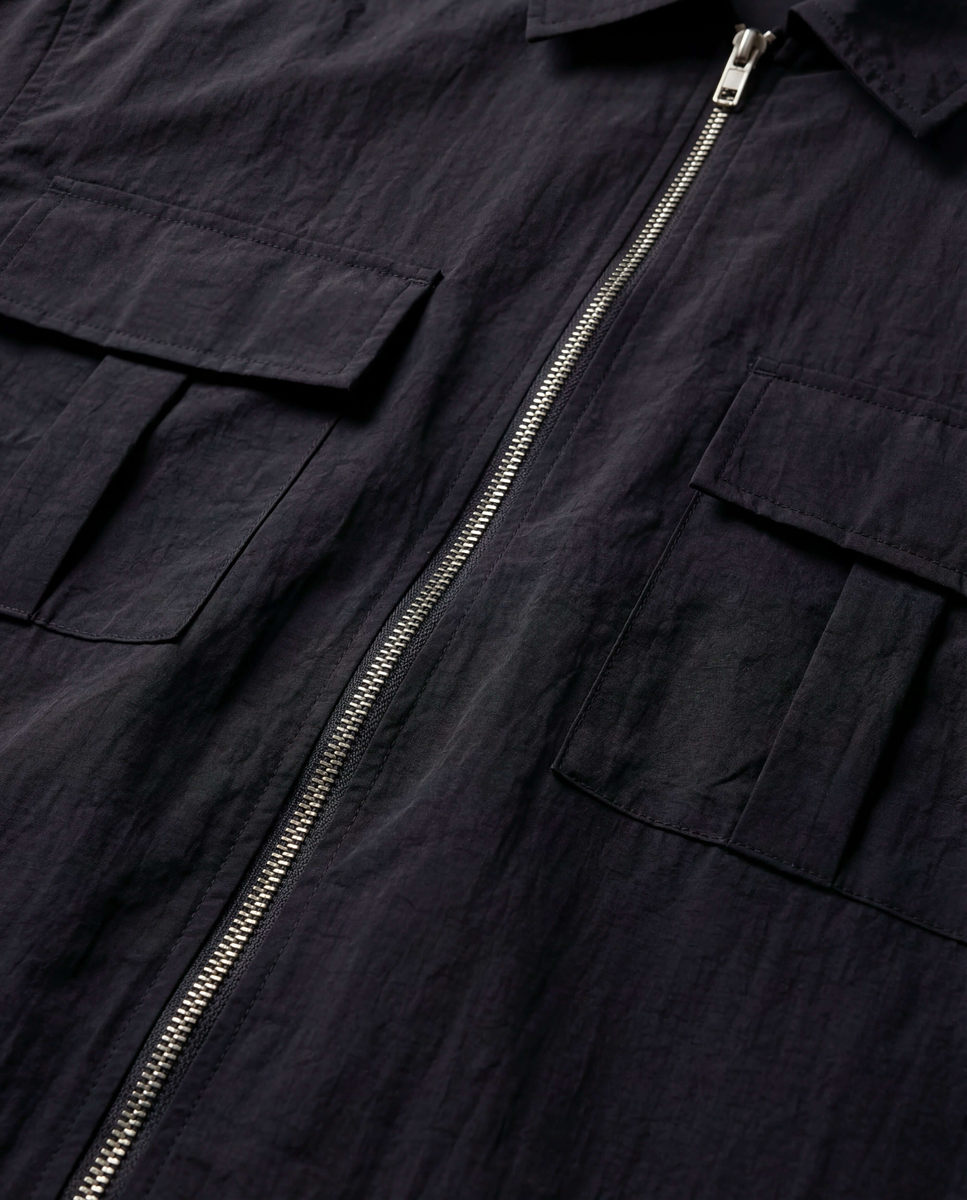 Black Utility Zip Co-ord // Tech-Nylon Series