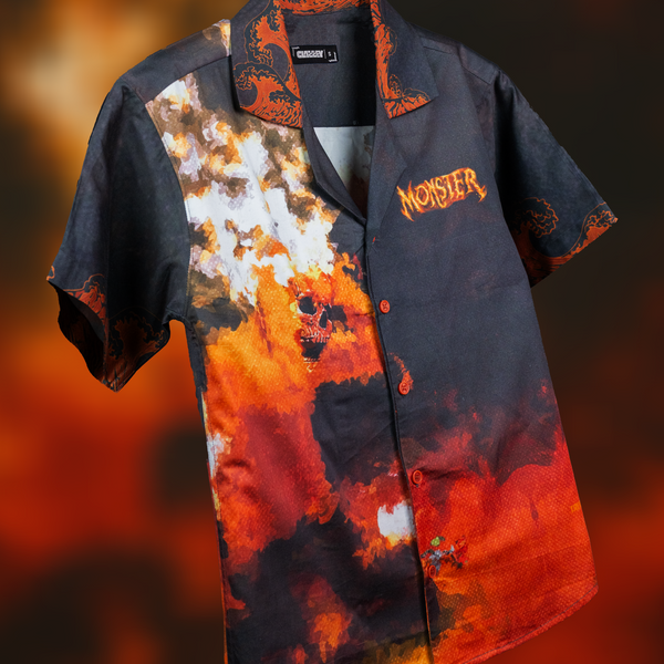 Monster Flames Cotton Shirt