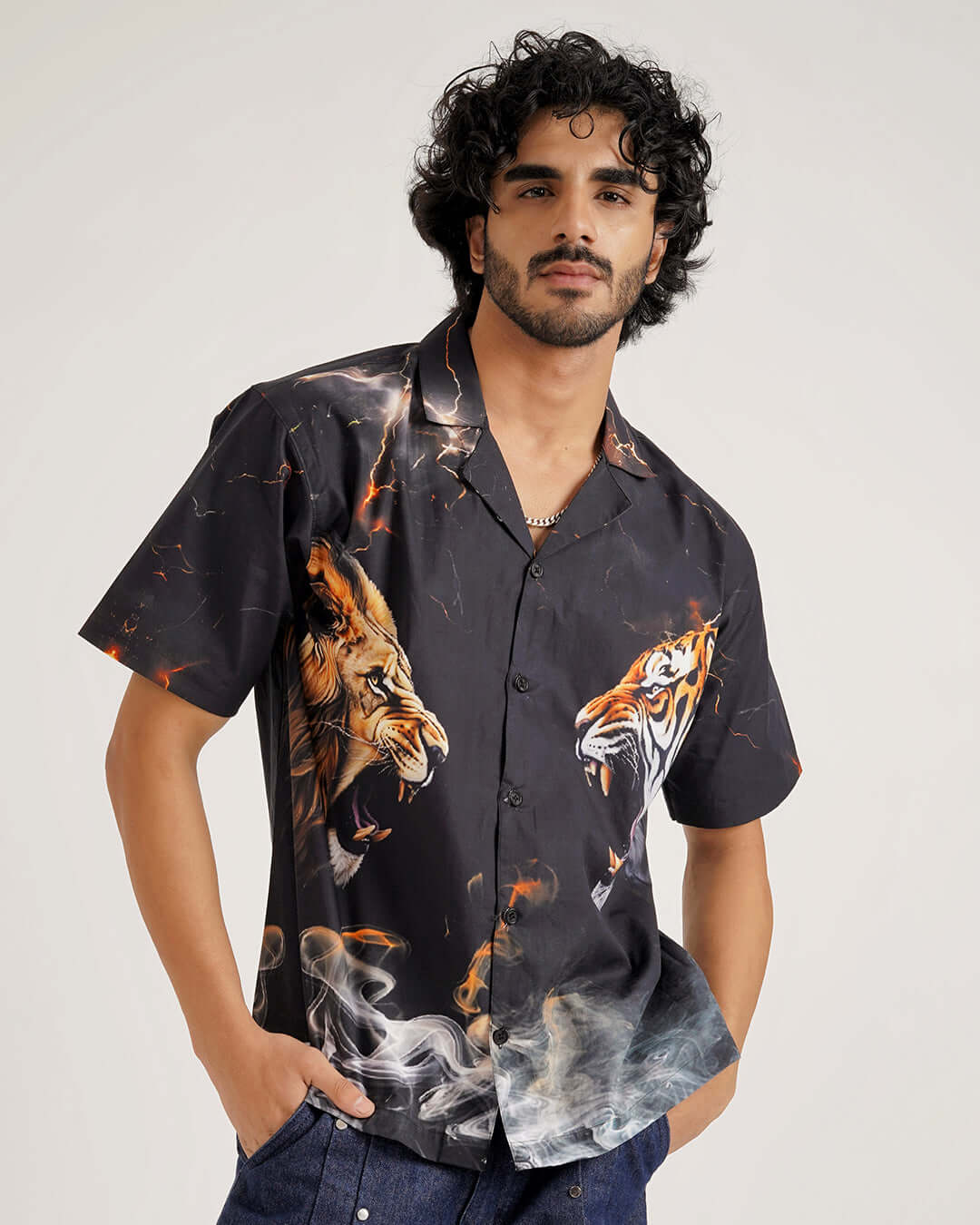 Alpha Inferno Cotton Shirt – Designer Printed Shirt
