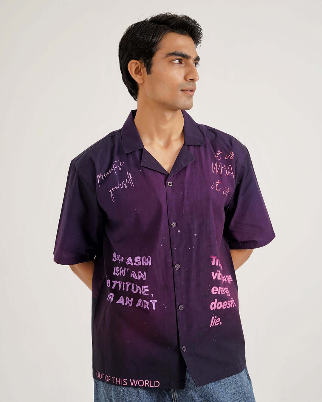 Cosmic Verse Cotton Shirt – Exclusive Designer Shirt