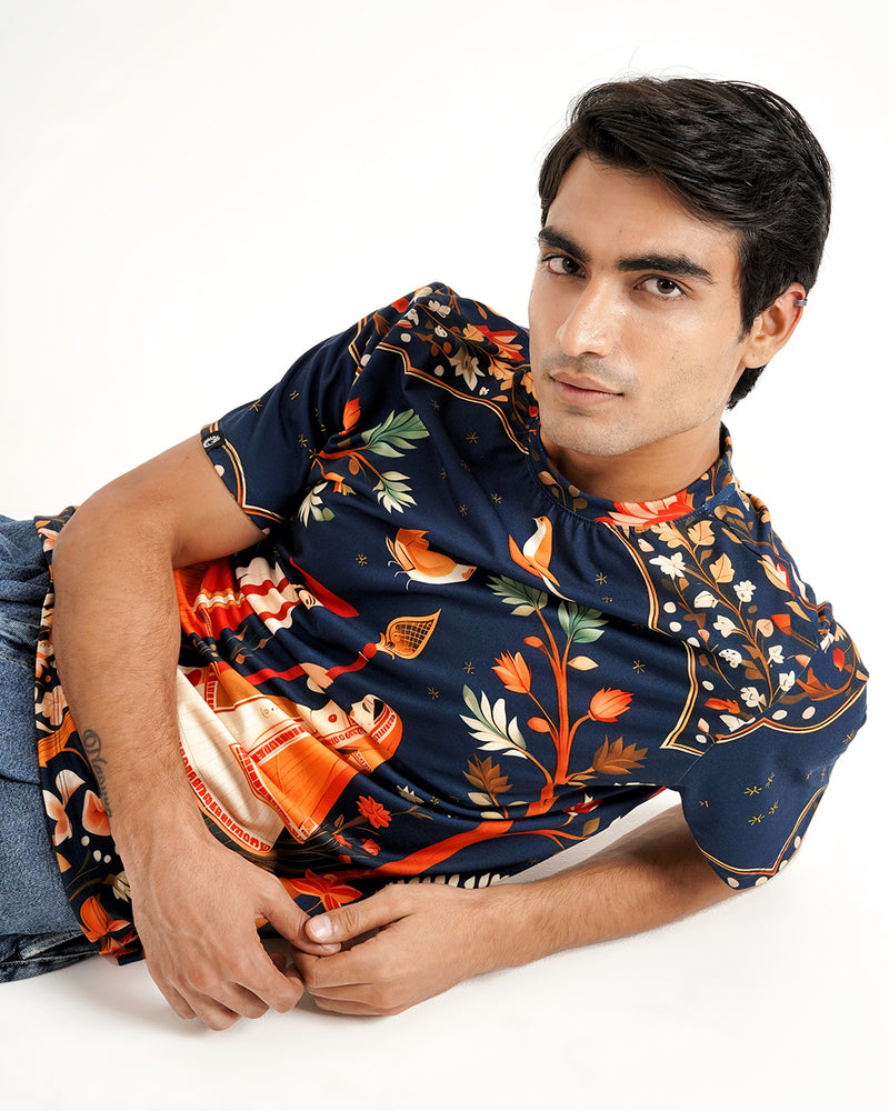 Royal Union Printed Tee – Bold Cotton Graphic T-Shirt