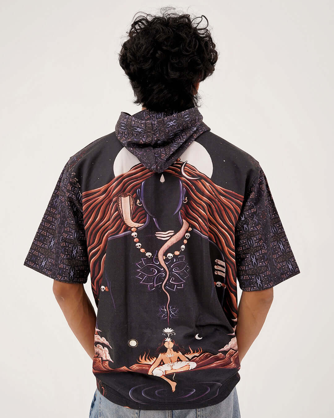 Shivaverse Oversized Hoodie for Spiritual and Bold Streetwear