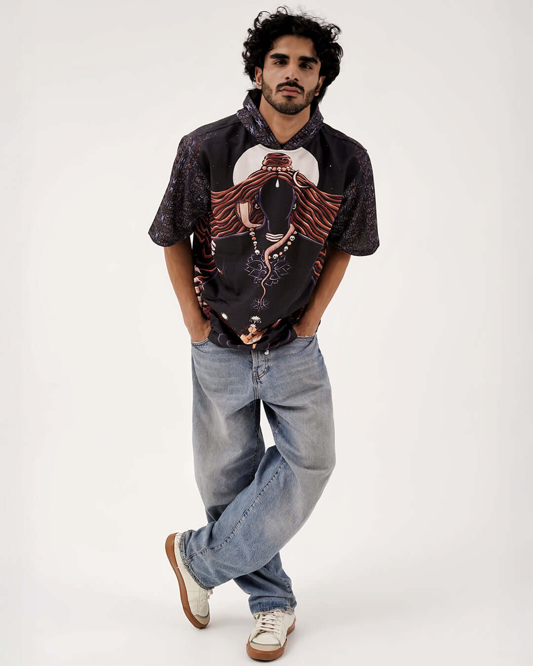 Shivaverse Oversized Hoodie for Spiritual and Bold Streetwear