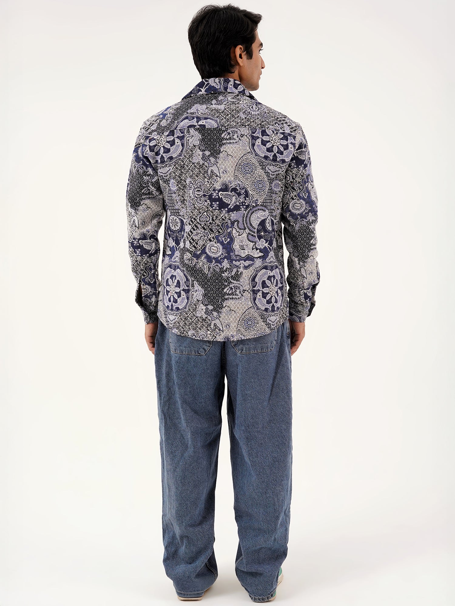 Navy Nebula Shacket – Premium Unisex Shacket