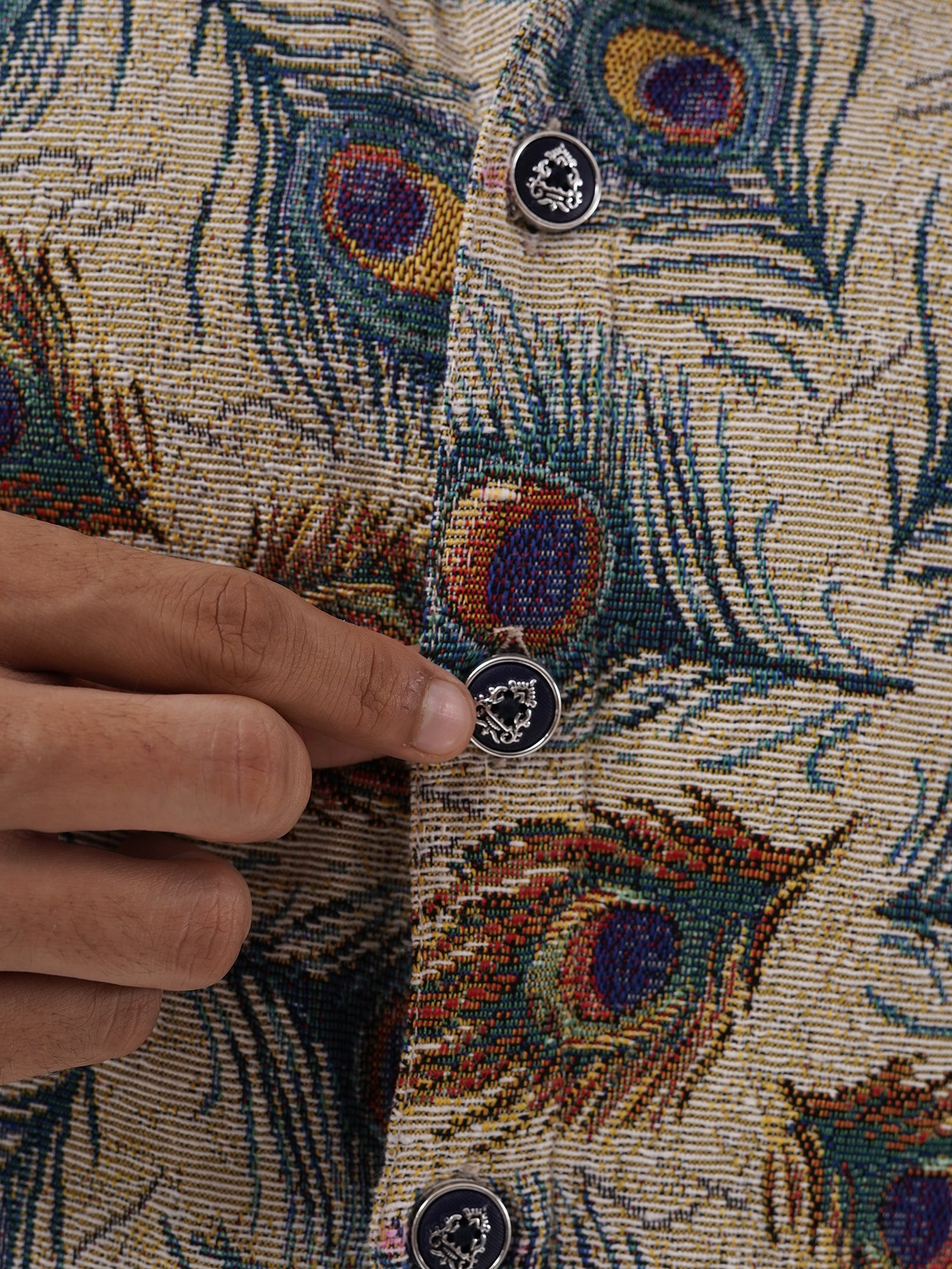 Rajwada Feathers Shacket – Premium Collared Jackets