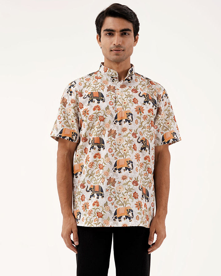 Golden Dynasty Short Kurta