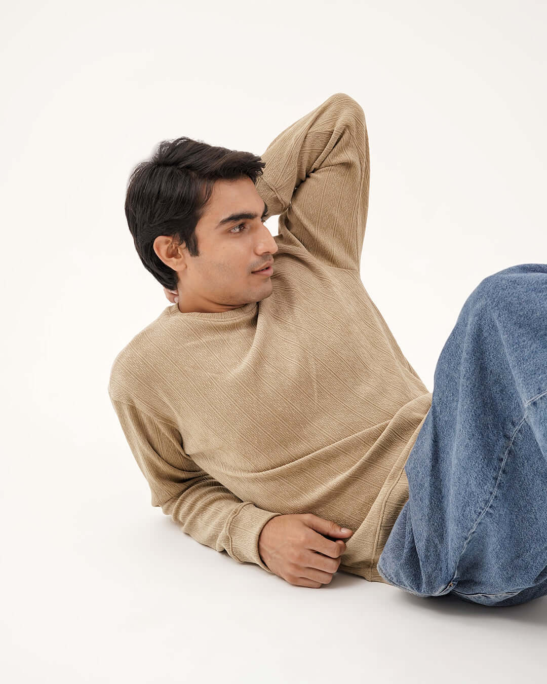 Daily Luxe Jacquard Sweatshirt-Durable winter wear perfect for travel, work, or casual outings