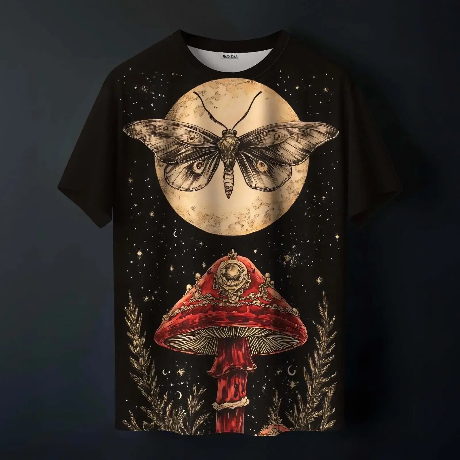 Dark Bloom Printed Tee floral graphic design