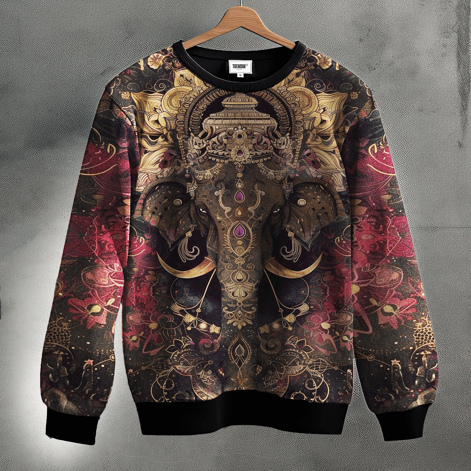 Divine Pachyderm Printed Sweatshirt