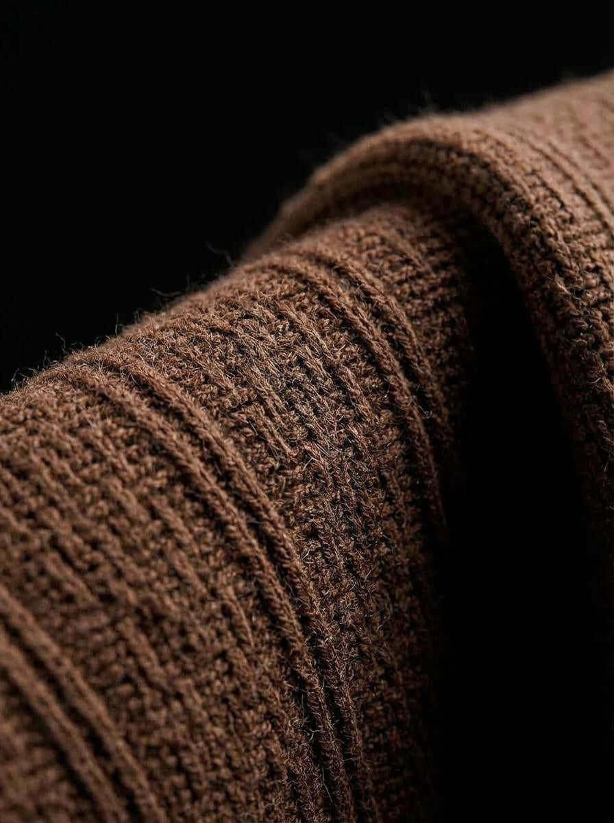 Daily Luxe Jacquard T-Shirt – Chestnut Brown