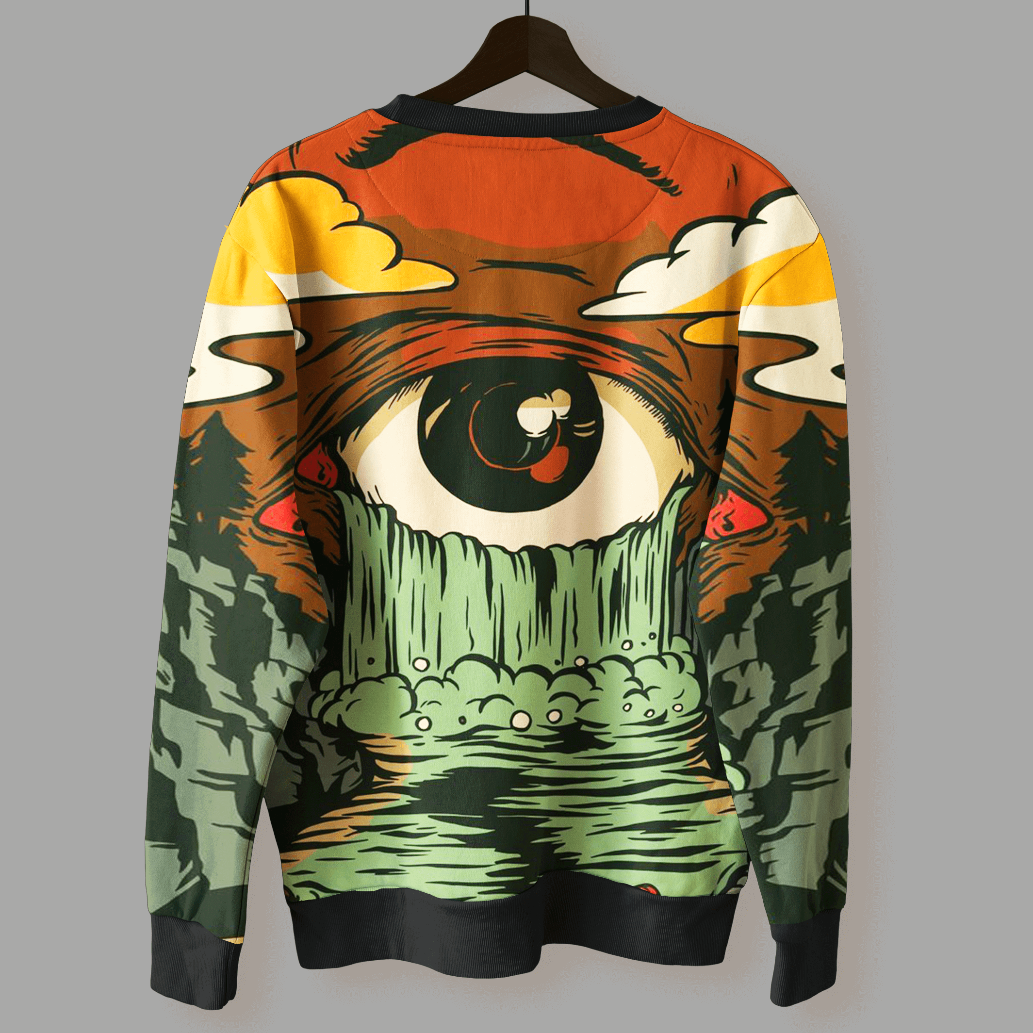 Flowing Wisdom Printed Sweatshirt