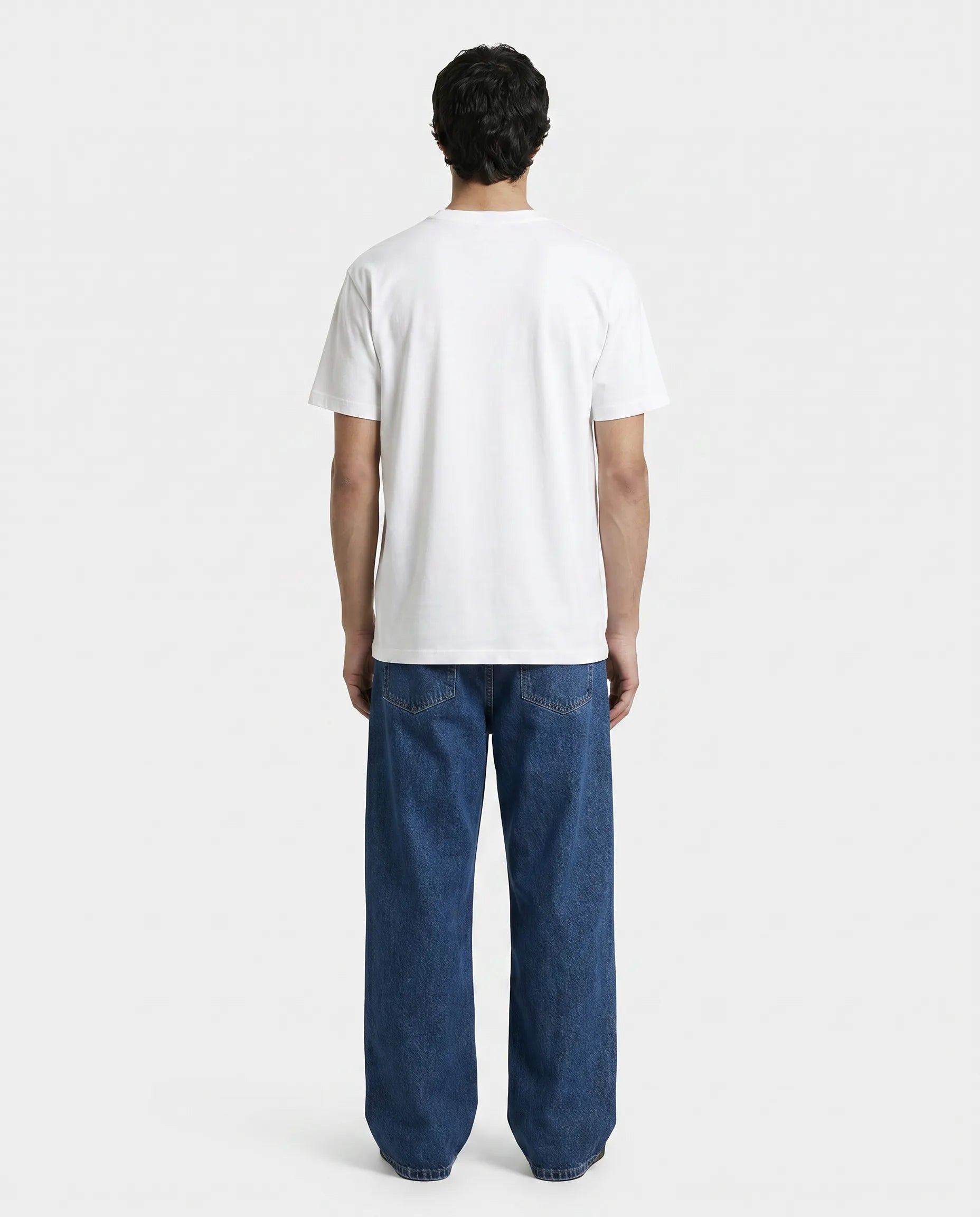 Premium Cotton Relaxed T-Shirt White CLAZZEY