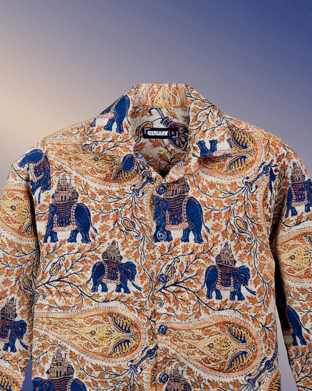 Elephant Memoir Shacket – Premium Jacquard Comfort
