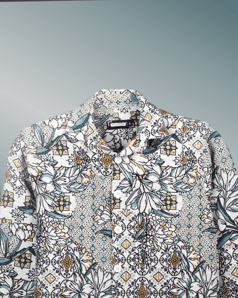 Floral Mosaic Shacket – Celebrity Style Shacket