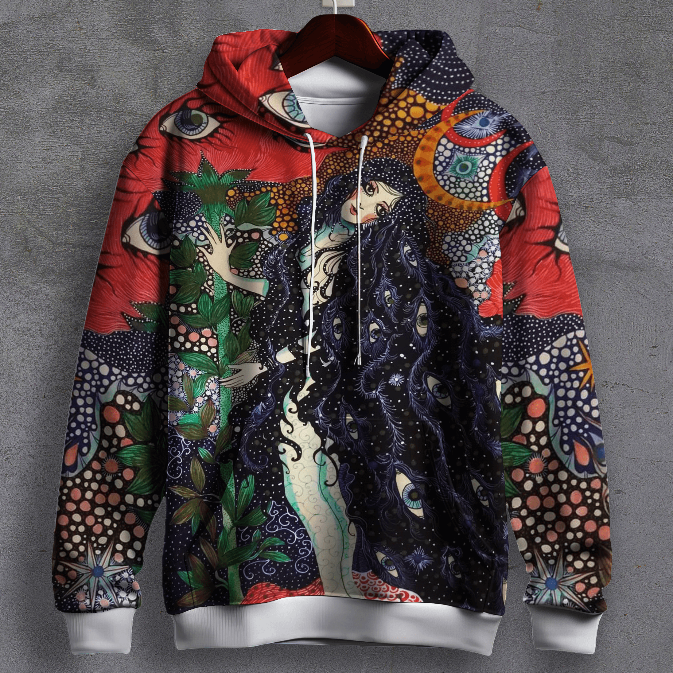 Astral Flora Printed Hoodie