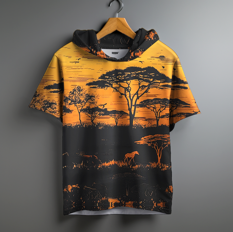 Jungle sunset Oversized Hoodie