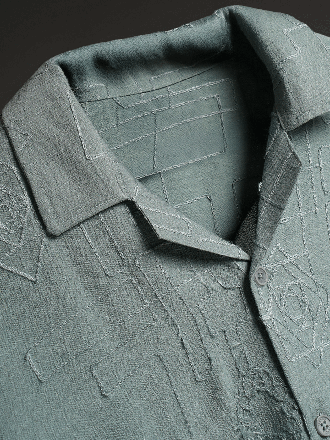 Leafy Luxe Knitted Shirt