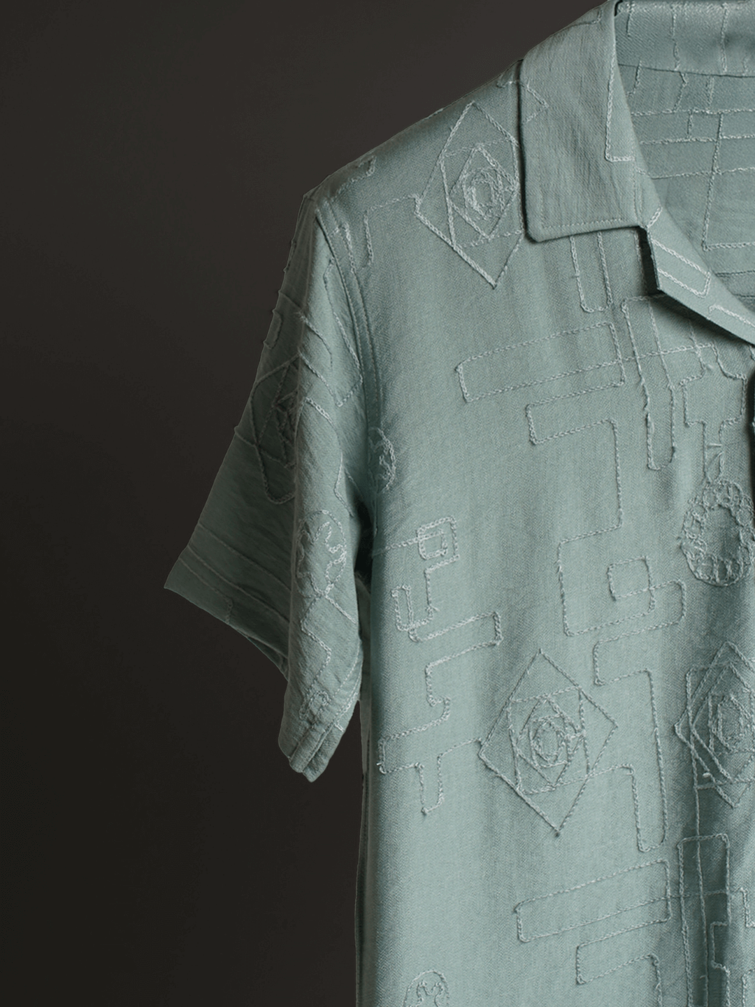 Leafy Luxe Knitted Shirt