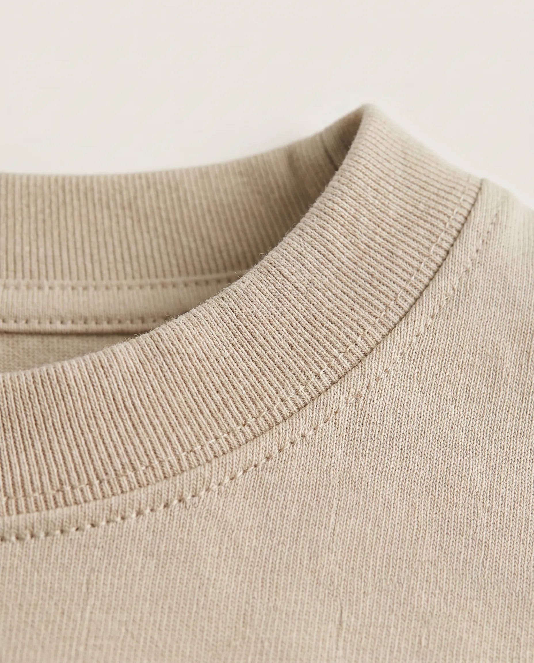 Premium Cotton Relaxed T-Shirt Beige CLAZZEY