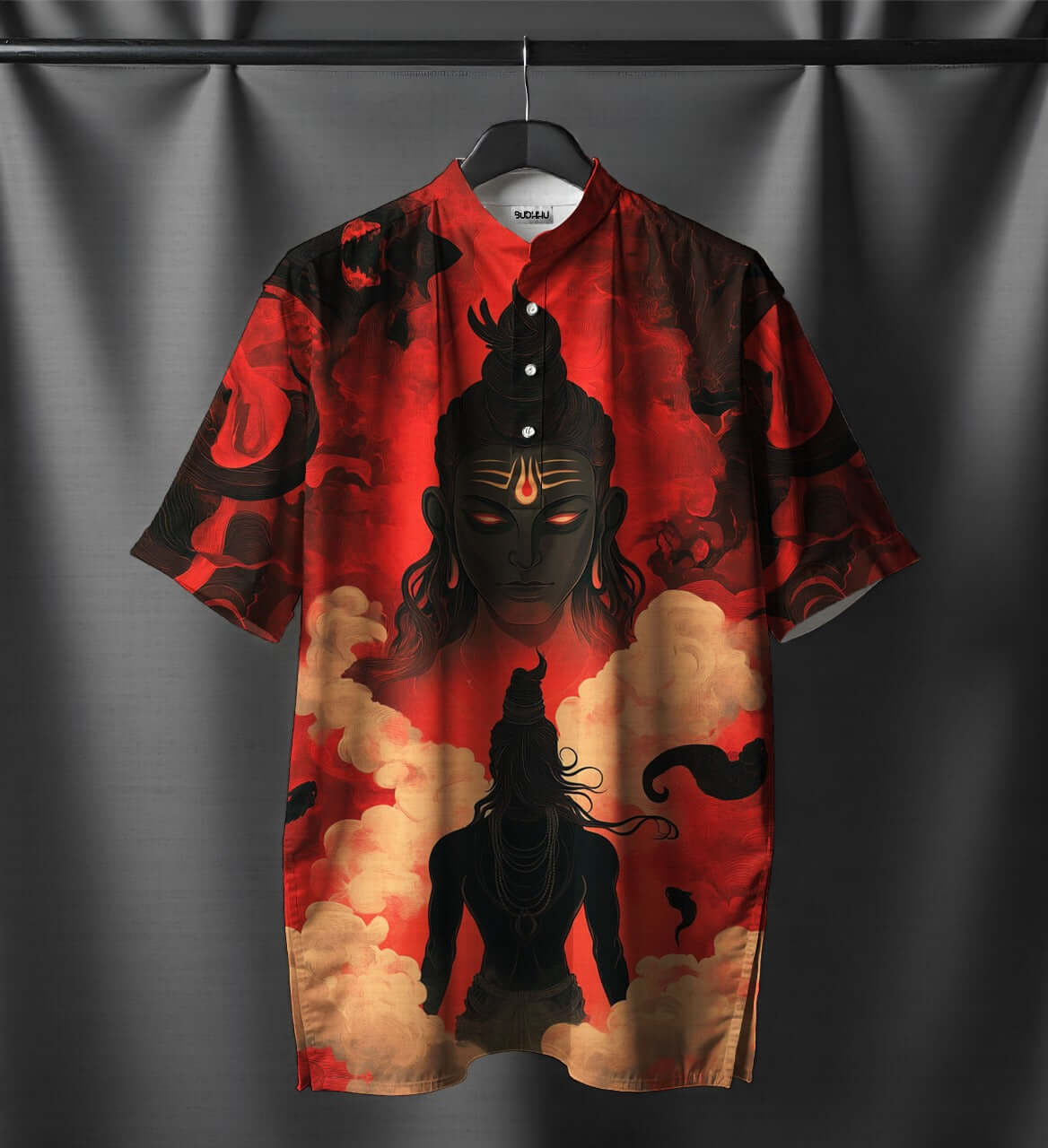 Mahakaal Short Kurta - 100% Cotton