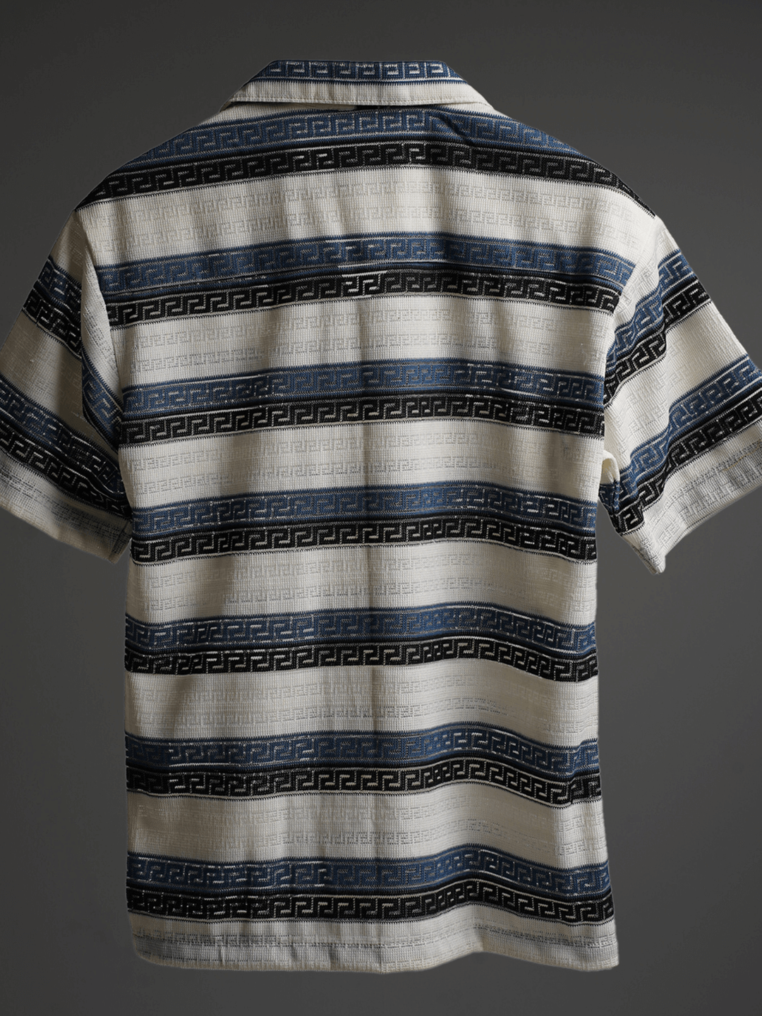 Ocean Waves Stripe Knitted Shirt