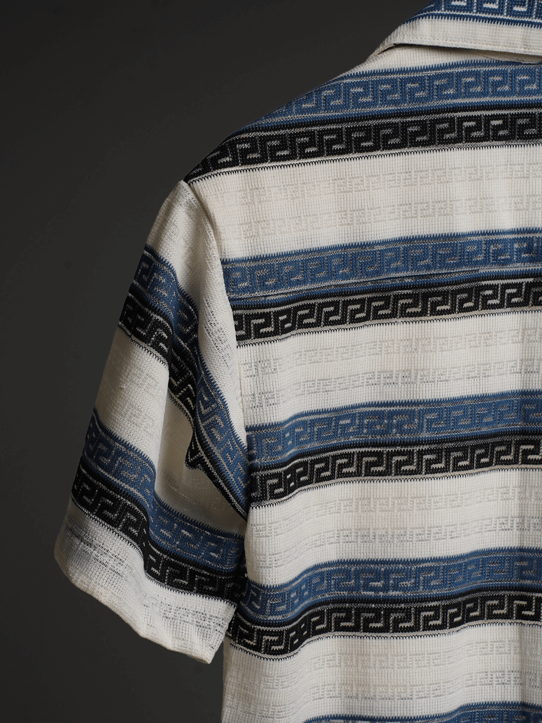 Ocean Waves Stripe Knitted Shirt