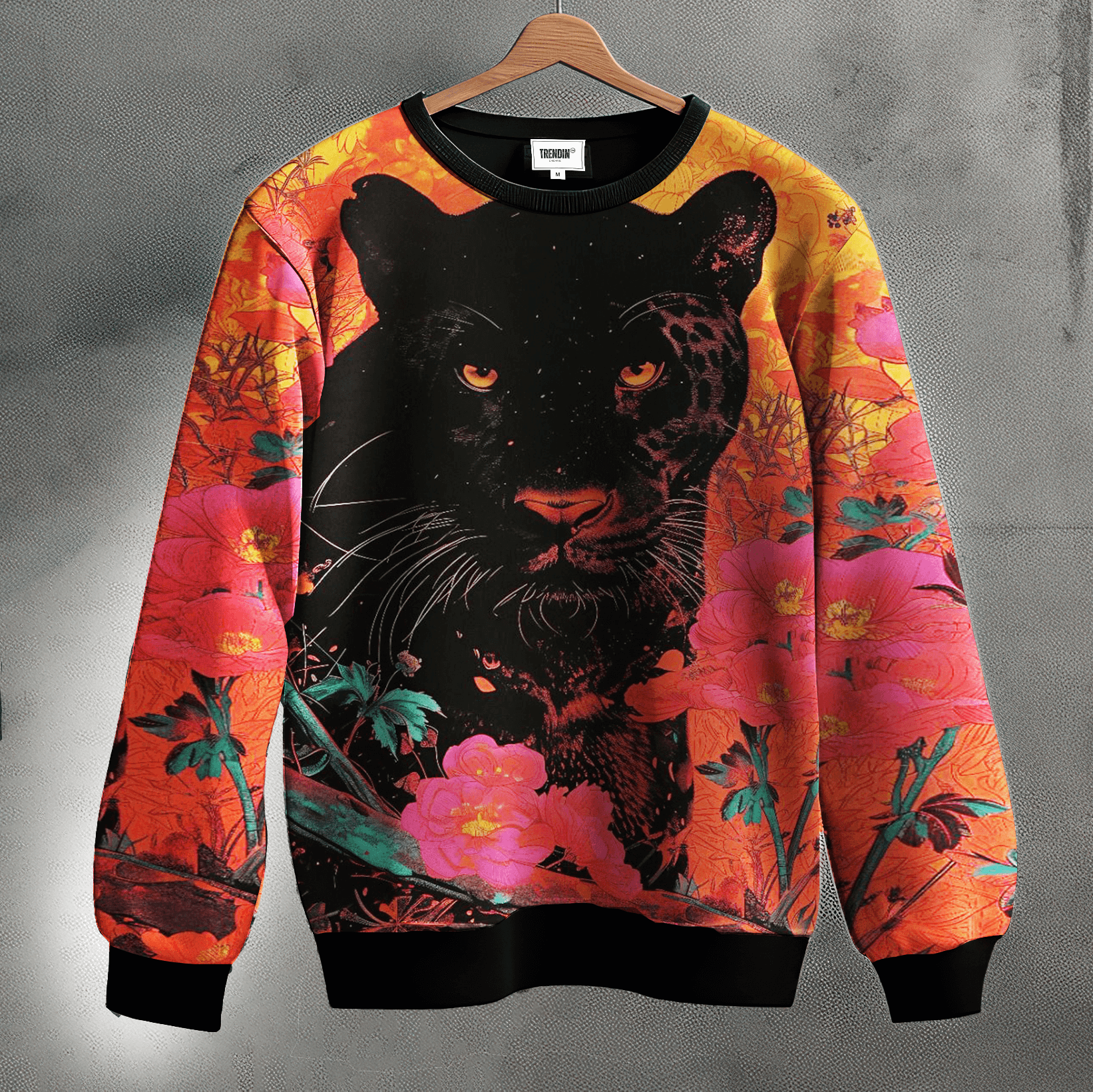 Panther's Paradise Printed Sweatshirt