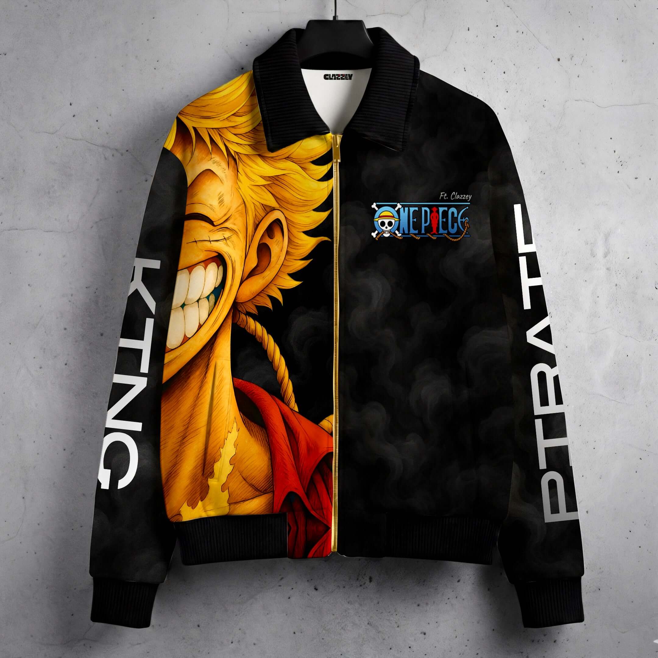 One Piece-inspired pirate graphic with bold detailing