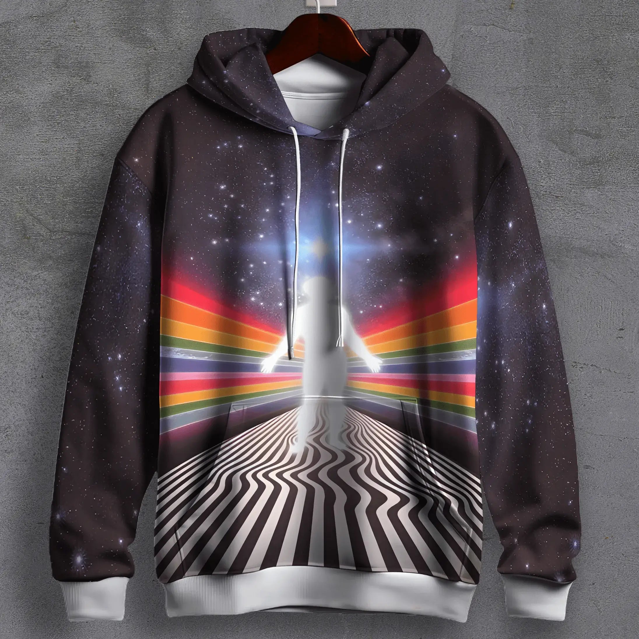 Rainbow Ascension Printed Hoodie
