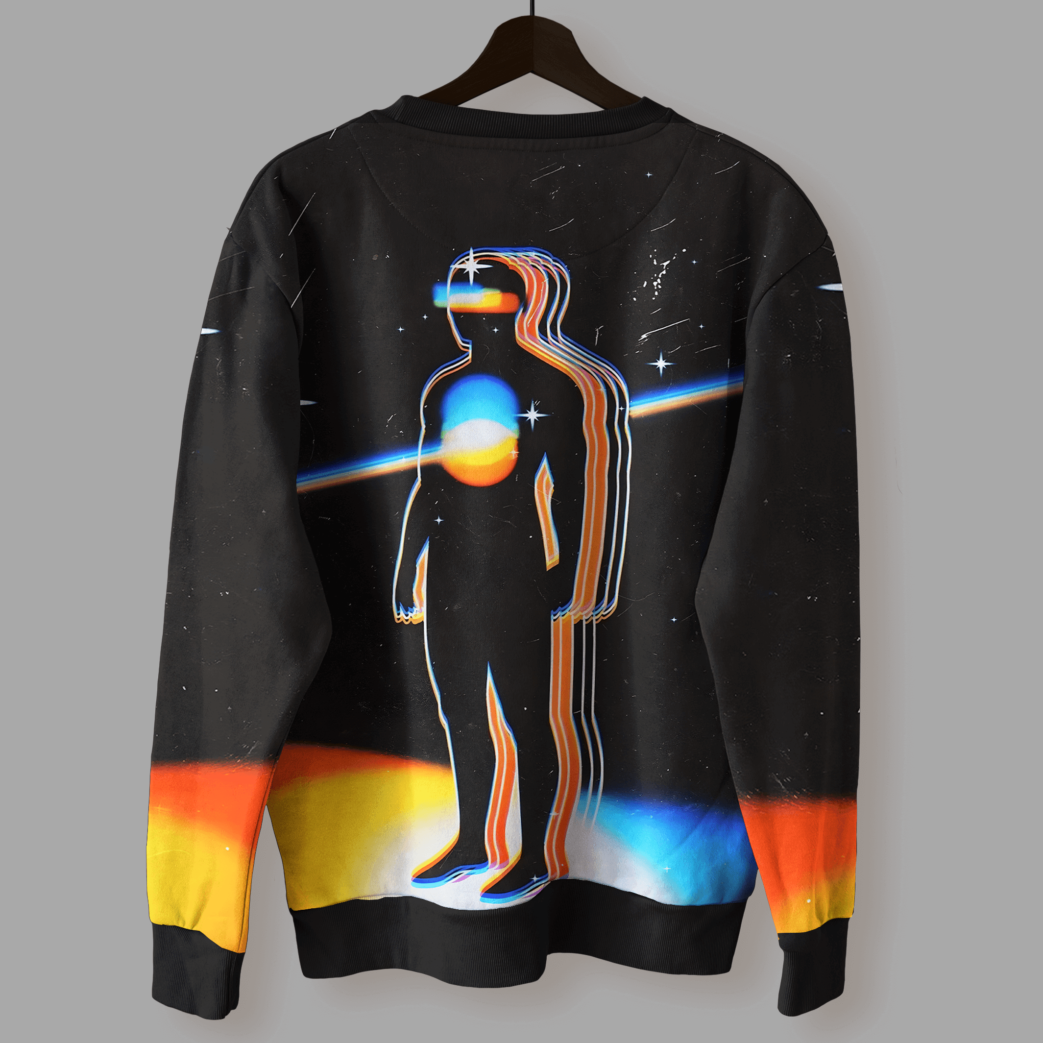 Retro Future Printed Sweatshirt