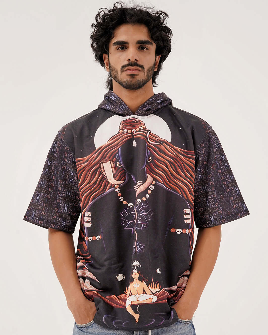 Shivaverse Oversized Hoodie for Spiritual and Bold Streetwear
