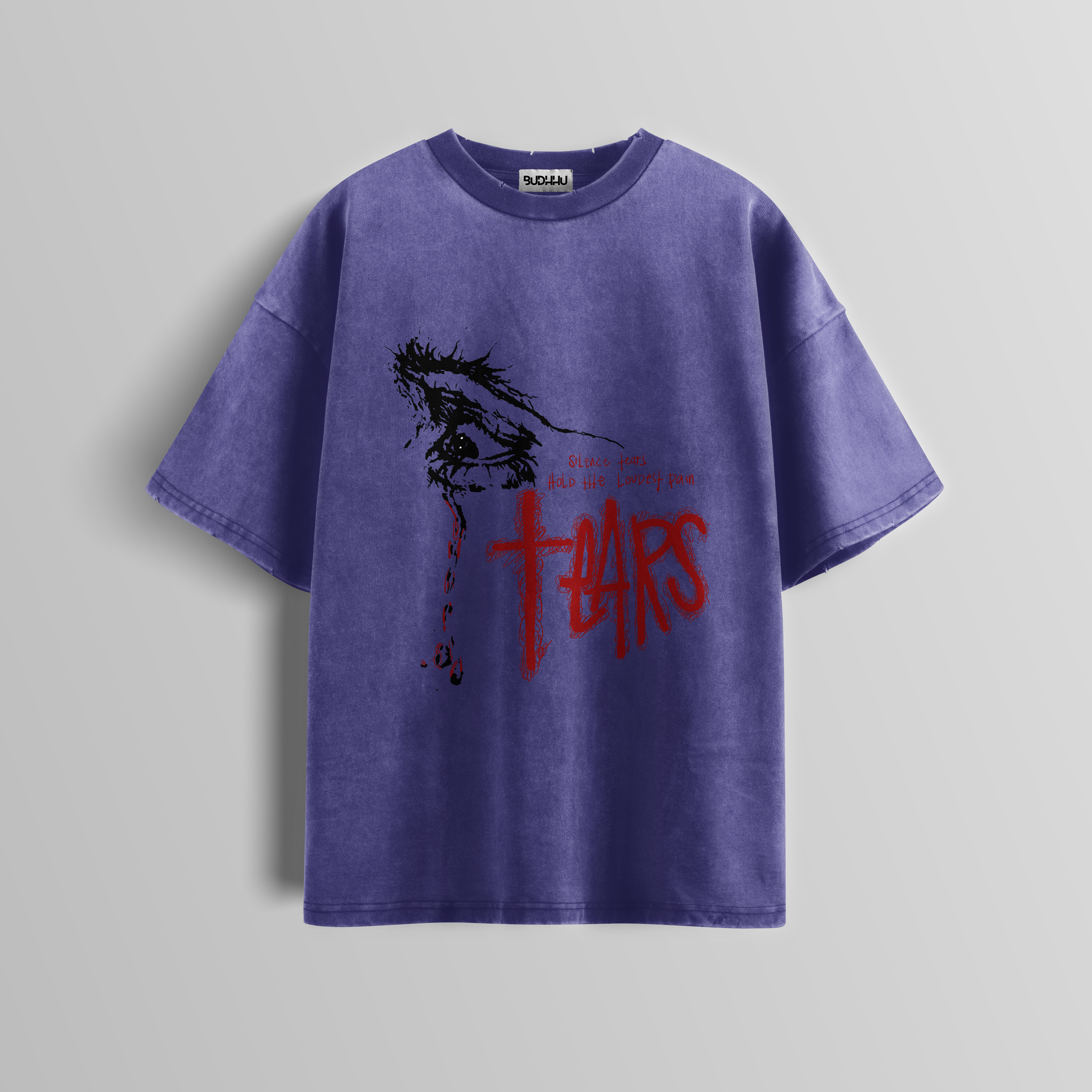Silent Tears Acid Wash Tee