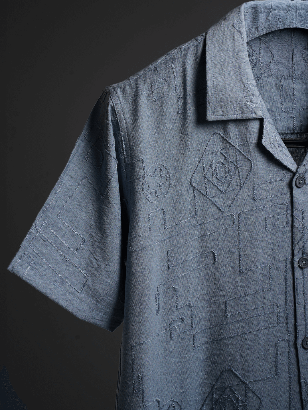 Silver Sky Knitted Shirt