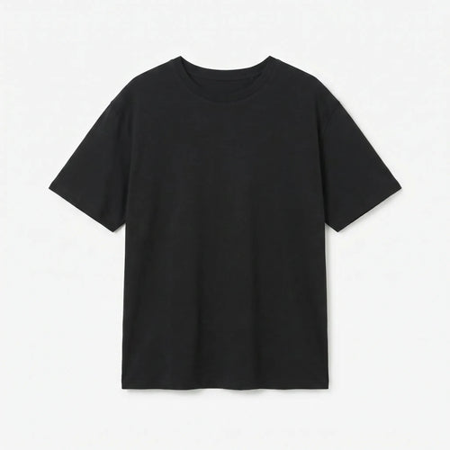 Premium Cotton Relaxed T-Shirt Black